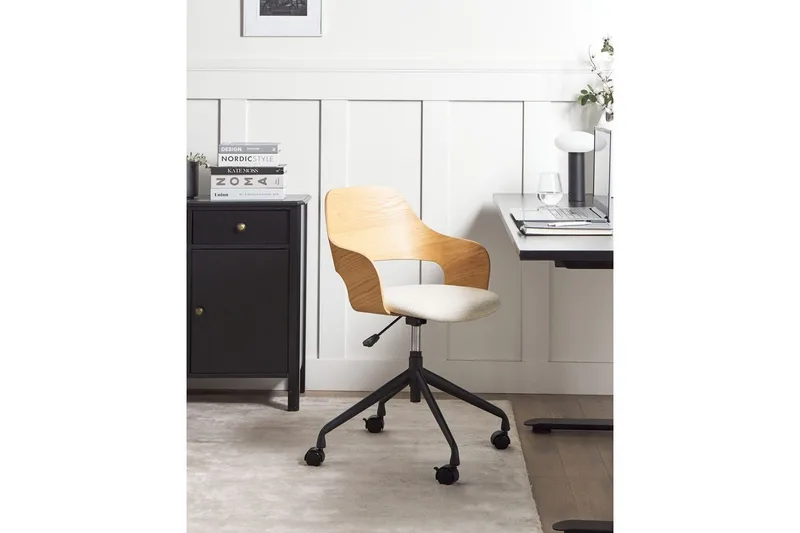 Toimistotuoli Novato - Vaalea puu, beige - Huonekalut - Tuoli & nojatuoli - Työtuolit