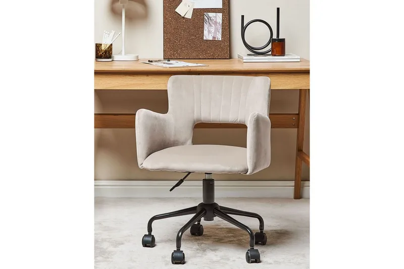 Toimistotuoli Sanilac Beige/Harmaa/Musta - Beige/Harmaa/Musta - Huonekalut - Tuoli & nojatuoli - Työtuolit
