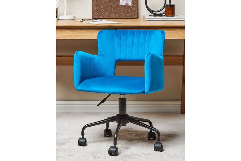 Toimistotuoli Sanilac Sininen - Sininen - Huonekalut - Tuoli & nojatuoli - Työtuolit