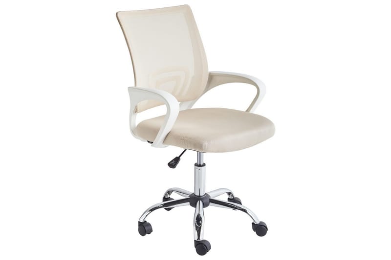 Toimistotuoli Solid - Beige, Hopea, Valkoinen - Huonekalut - Tuoli & nojatuoli - Työtuolit