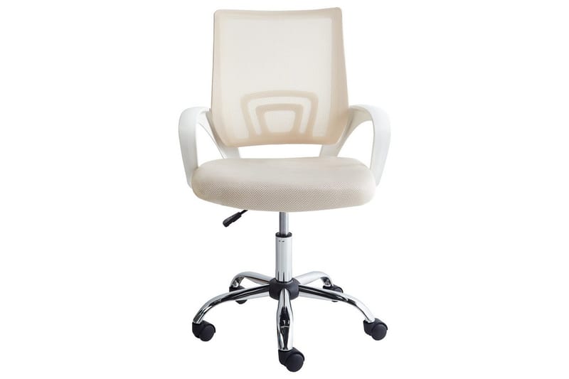 Toimistotuoli Solid - Beige, Hopea, Valkoinen - Huonekalut - Tuoli & nojatuoli - Työtuolit