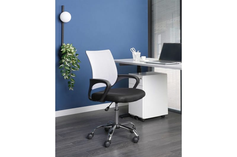Toimistotuoli Solid - Musta, valkoinen, hopea - Huonekalut - Tuoli & nojatuoli - Työtuolit