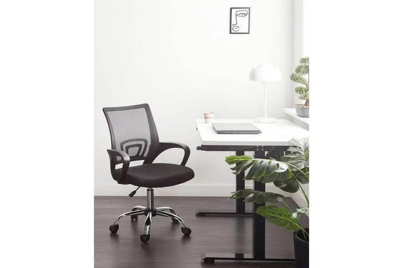 Toimistotuoli Solid Musta/Hopea - Musta/Hopea - Huonekalut - Tuoli & nojatuoli - Työtuolit