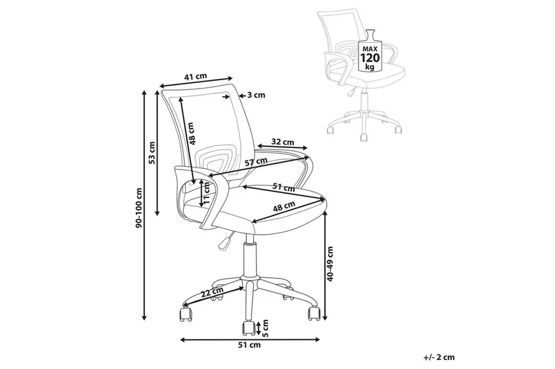 Toimistotuoli Solid - Vihreä, hopea, valkoinen - Huonekalut - Tuoli & nojatuoli - Työtuolit