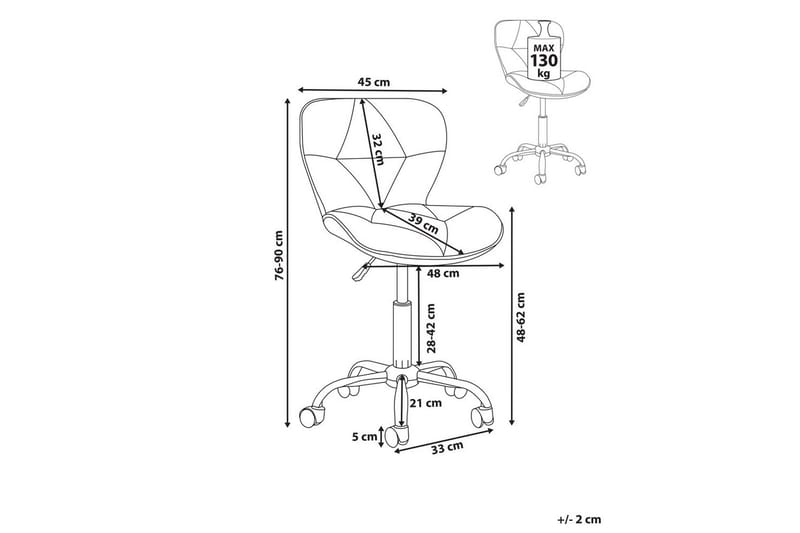 Toimistotuoli Valetta Beige - Beige - Huonekalut - Tuoli & nojatuoli - Työtuolit