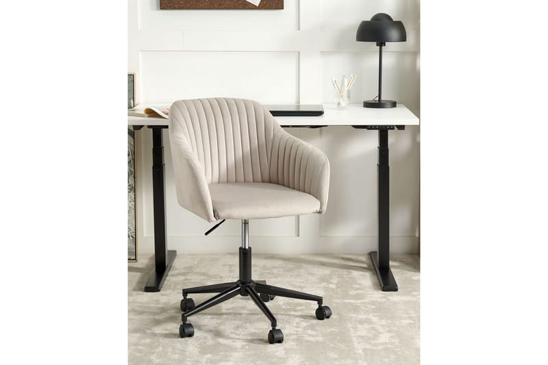 Toimistotuoli Venice Beige/musta - Beige/musta - Huonekalut - Tuoli & nojatuoli - Työtuolit