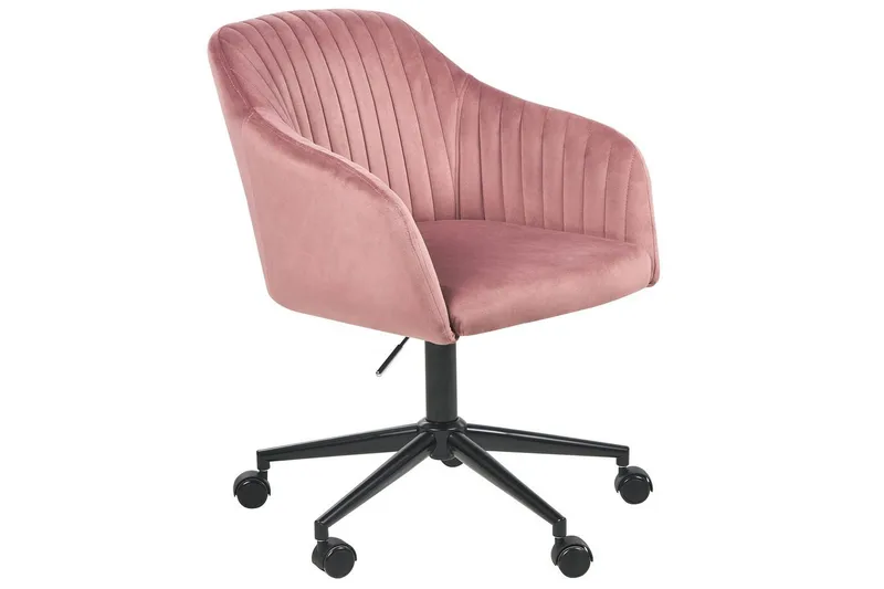 Toimistotuoli Venice Vaaleanpunainen/Musta - Vaaleanpunainen/Musta - Huonekalut - Tuoli & nojatuoli - Työtuolit