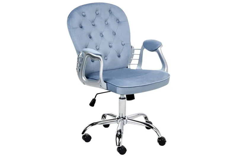 Toimistotuoli Princess - Sininen, Hopea, Musta - Huonekalut - Tuoli & nojatuoli - Työtuolit