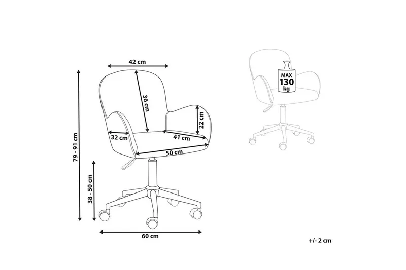 Toimistotuoli Priddy - Huonekalut - Tuoli & nojatuoli - Työtuolit
