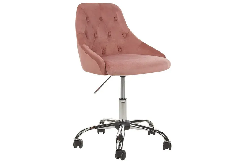 Toimistotuoli Parrish Rosa/musta/hopea, Rosa/musta/hopea