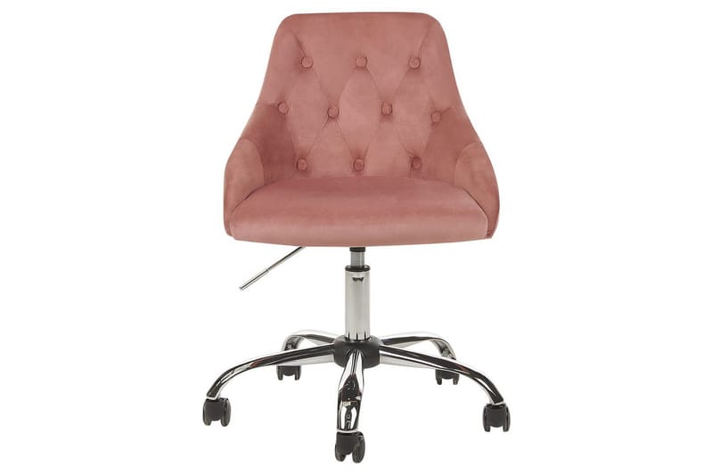 Toimistotuoli Parrish Rosa/musta/hopea - Rosa/musta/hopea - Huonekalut - Tuoli & nojatuoli - Työtuolit