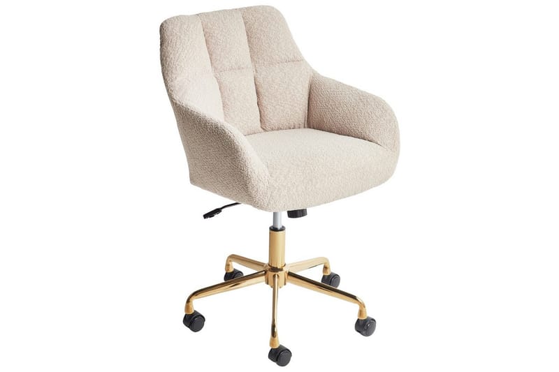 Toimistotuoli Palmdale Beige/musta/kulta - Beige/musta/kulta - Huonekalut - Tuoli & nojatuoli - Työtuolit