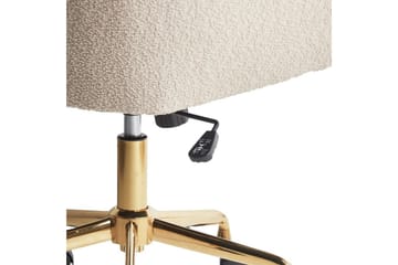 Toimistotuoli Palmdale Beige/musta/kulta - Beige/musta/kulta - Huonekalut - Tuoli & nojatuoli - Työtuolit