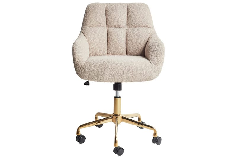 Toimistotuoli Palmdale Beige/musta/kulta - Beige/musta/kulta - Huonekalut - Tuoli & nojatuoli - Työtuolit