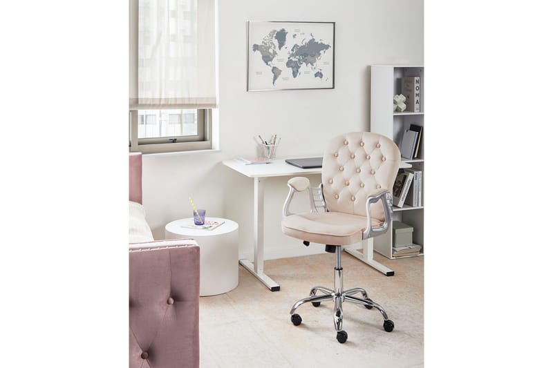 Toimistotuoli Princess - Beige, Hopea, Musta - Huonekalut - Tuoli & nojatuoli - Työtuolit