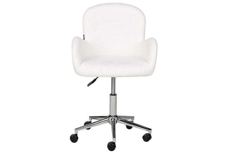 Toimistotuoli Priddy Valkoinen/hopea - Valkoinen/hopea - Huonekalut - Tuoli & nojatuoli - Työtuolit