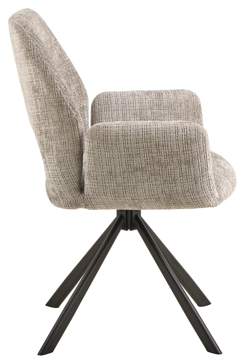 Torrelon ruokatuoli käsinojilla - Harmaa - Huonekalut - Tuoli & nojatuoli - Ruokapöydän tuolit