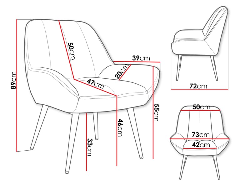Torvas Nojatuoli - Harmaa - Huonekalut - Tuoli & nojatuoli - Nojatuoli & lepotuoli