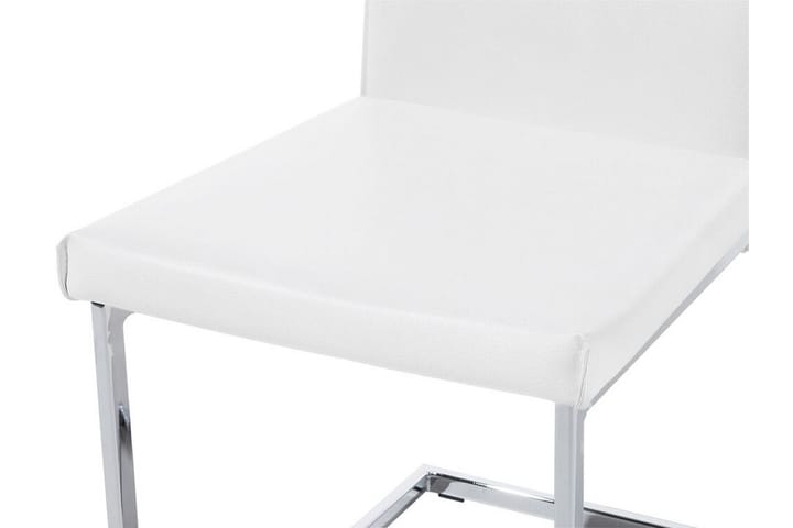 Tuoli Caceda 2-pak Keinonahka - Valkoinen - Ruokapöydän tuolit