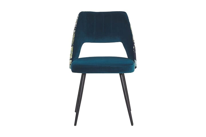 Tuoli Linley 2-pak - Sininen/Sametti - Ruokapöydän tuolit