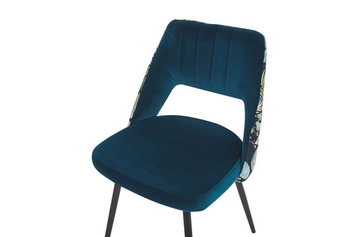 Tuoli Linley 2-pak - Sininen/Sametti - Ruokapöydän tuolit