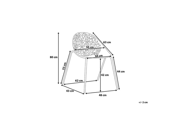 Tuoli Mumford 2:n setti - Valkoinen - Ruokapöydän tuolit