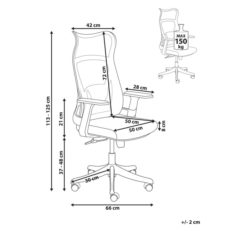 Työtuoli Bard - Vihreä, harmaa - Huonekalut - Tuoli & nojatuoli - Työtuolit
