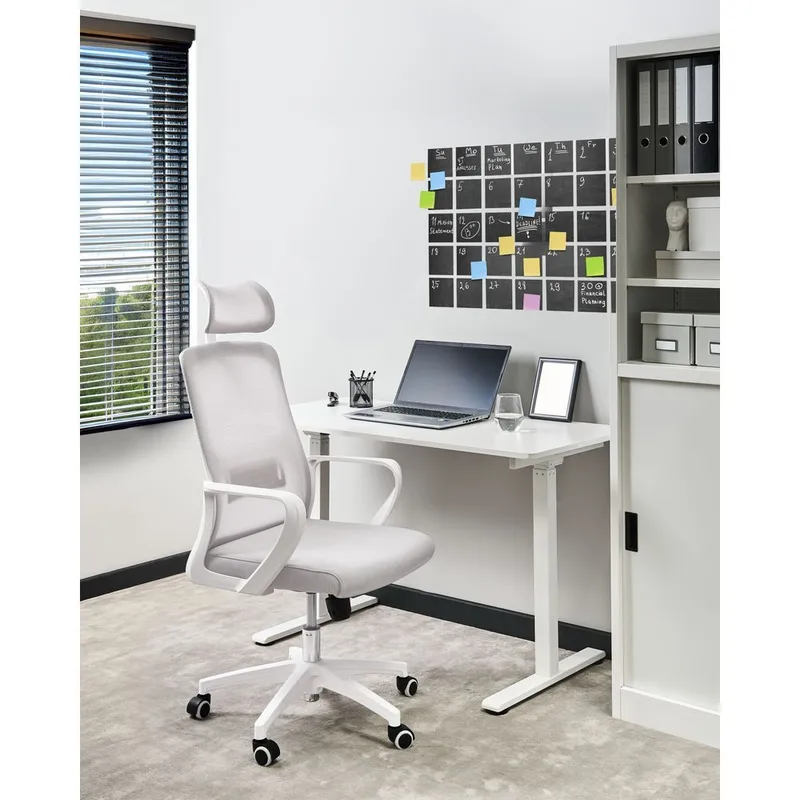 Työtuoli Monarch - Harmaa, valkoinen - Huonekalut - Tuoli & nojatuoli - Työtuolit