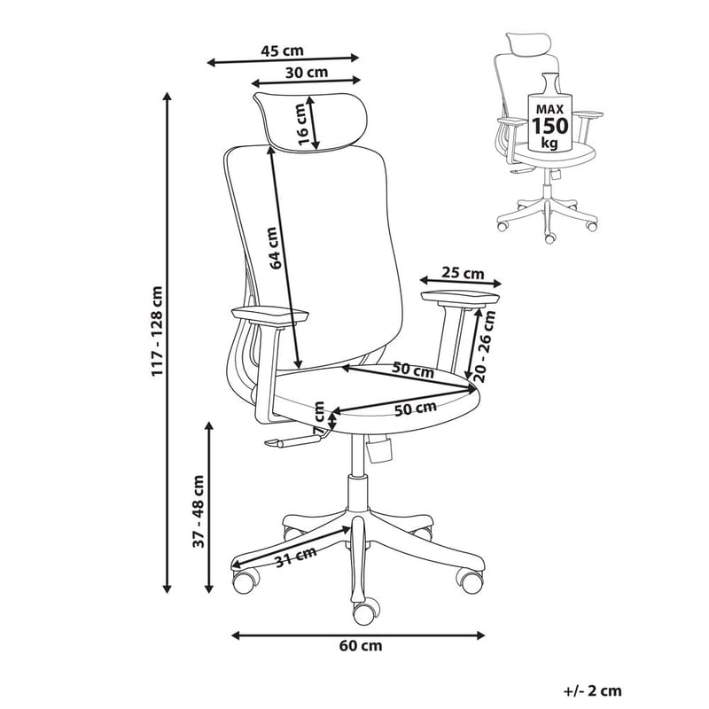 Työtuoli Partner - Huonekalut - Tuoli & nojatuoli - Työtuolit