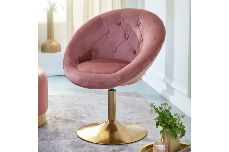 Clanton Työtuoli - Tummanroosa/Kulta - Huonekalut - Tuoli & nojatuoli - Työtuolit