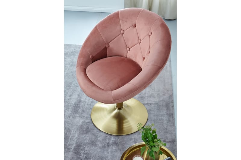 Clanton Työtuoli - Tummanroosa/Kulta - Huonekalut - Tuoli & nojatuoli - Työtuolit