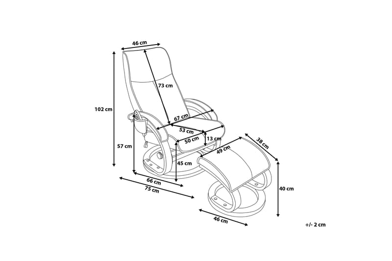 Lepotuoli Hero - Huonekalut - Tuoli & nojatuoli - Nojatuoli & lepotuoli - Hierontatuolit