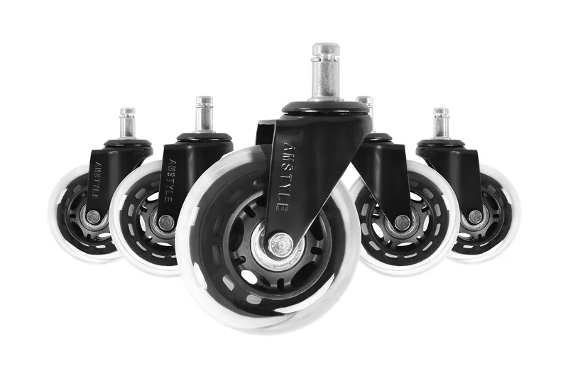 Pyörä Lahrman työtuoliin 5-pak, Läpinäkyvä