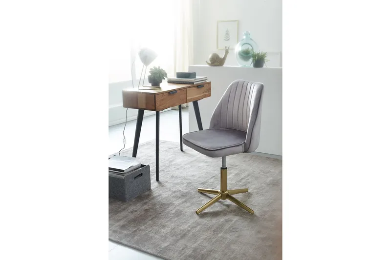 Toimistotuoli Clanton - Harmaa/Kulta - Huonekalut - Tuoli & nojatuoli - Työtuolit