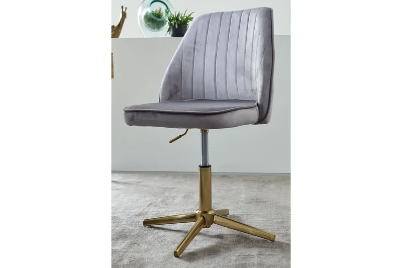 Toimistotuoli Clanton - Harmaa/Kulta - Huonekalut - Tuoli & nojatuoli - Työtuolit