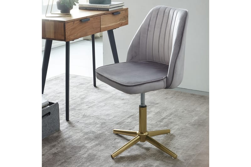 Toimistotuoli Clanton - Harmaa/Kulta - Huonekalut - Tuoli & nojatuoli - Työtuolit
