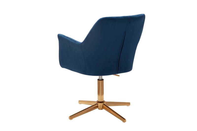 Toimistotuoli Clanton käsinojilla - Tummansininen/Kulta - Huonekalut - Tuoli & nojatuoli - Työtuolit