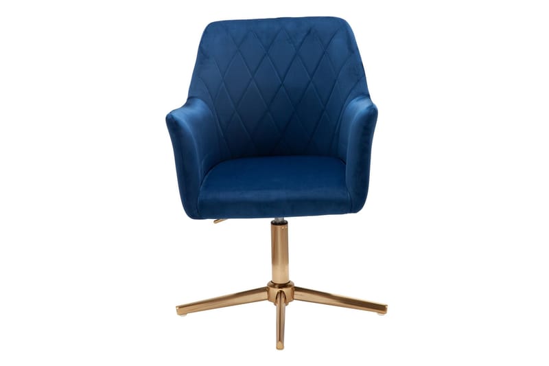 Toimistotuoli Clanton käsinojilla - Tummansininen/Kulta - Huonekalut - Tuoli & nojatuoli - Työtuolit