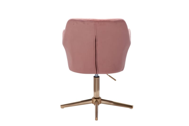Toimistotuoli Clanton käsinojilla - Vaaleanpunainen/Kulta - Huonekalut - Tuoli & nojatuoli - Työtuolit