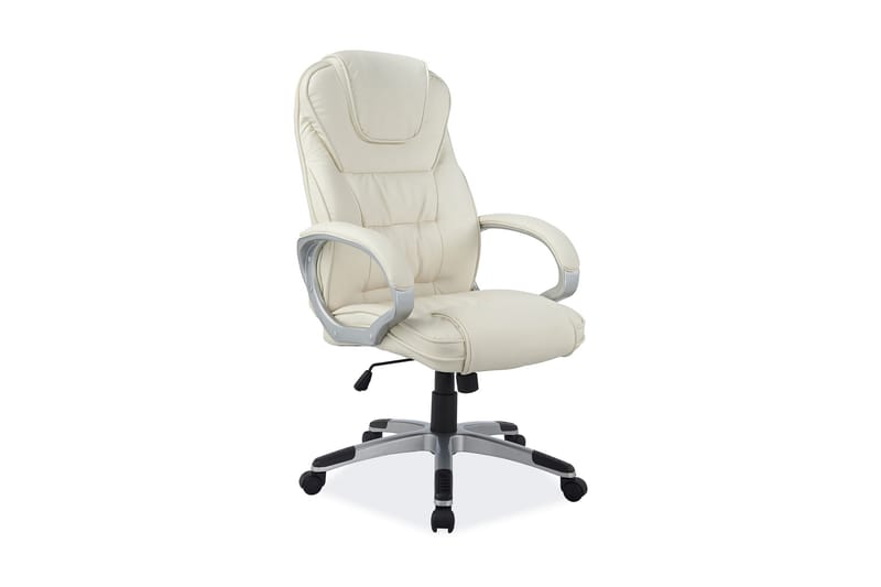 Työtuoli Alderly Säädettävä - Keinonahka/Beige - Huonekalut - Tuoli & nojatuoli - Työtuolit