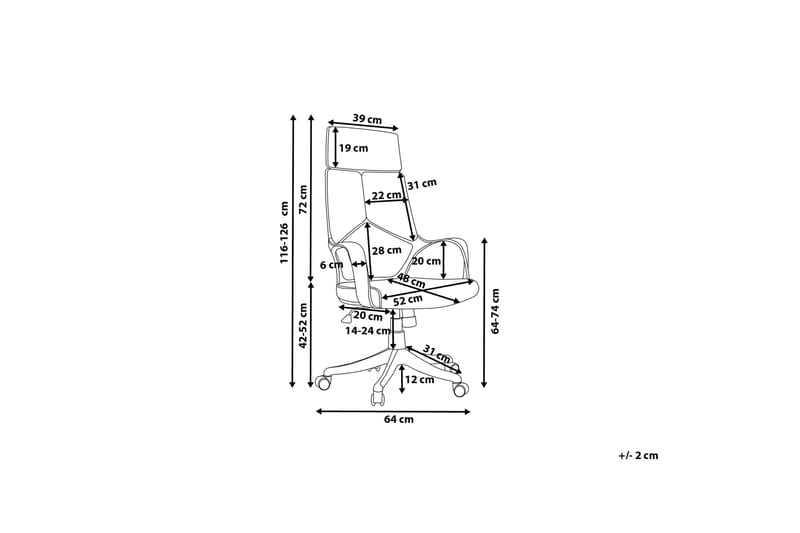 Työtuoli Delight - Sininen - Huonekalut - Tuoli & nojatuoli - Työtuolit