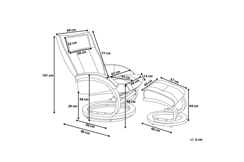 Työtuoli Majestic - Beige - Huonekalut - Tuoli & nojatuoli - Nojatuoli & lepotuoli - Hierontatuolit