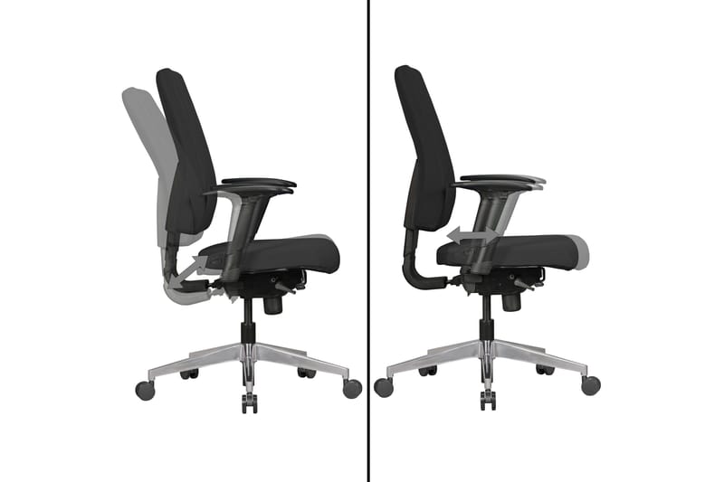 Työtuoli Spenborough - Musta - Huonekalut - Tuoli & nojatuoli - Työtuolit