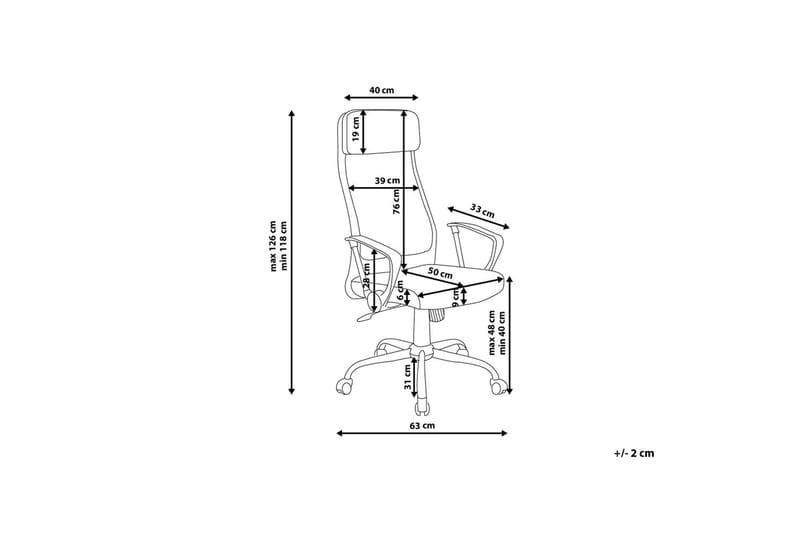 Työtuoli Pioneer - Harmaa - Huonekalut - Tuoli & nojatuoli - Työtuolit