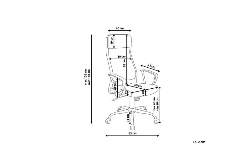 Työtuoli Pioneer - Harmaa - Huonekalut - Tuoli & nojatuoli - Työtuolit