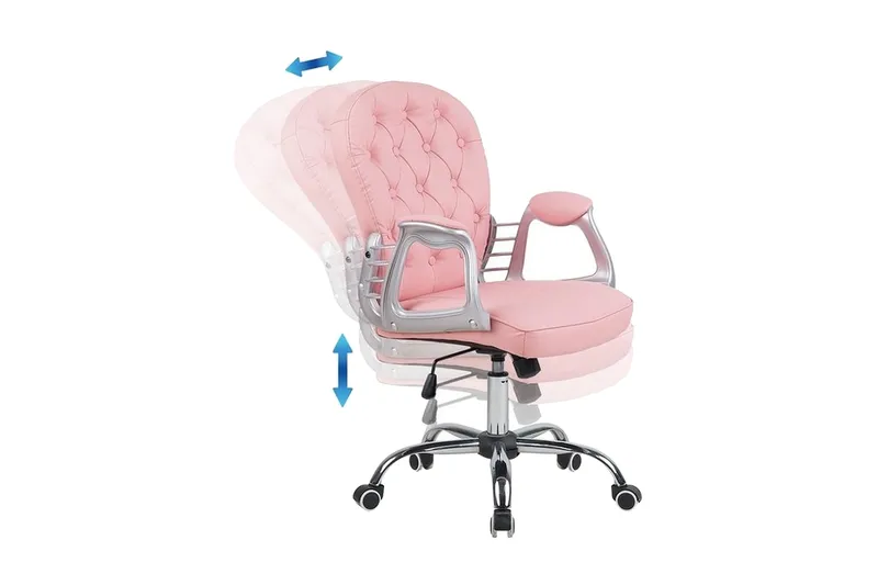 Työtuoli Prinsessa - Vaaleanpunainen - Huonekalut - Tuoli & nojatuoli - Työtuolit