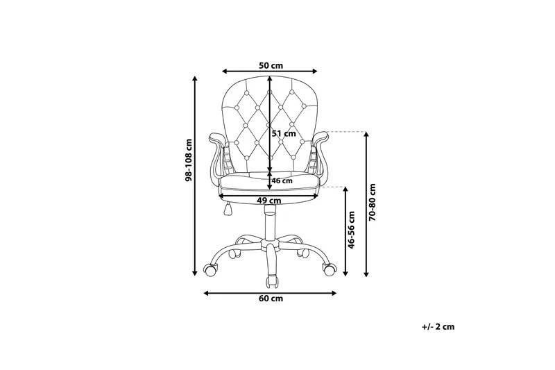 Työtuoli Prinsessa - Vaaleanpunainen - Huonekalut - Tuoli & nojatuoli - Työtuolit