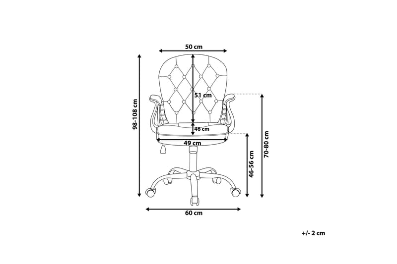 Työtuoli Prinsessa - Vaaleanpunainen - Huonekalut - Tuoli & nojatuoli - Työtuolit