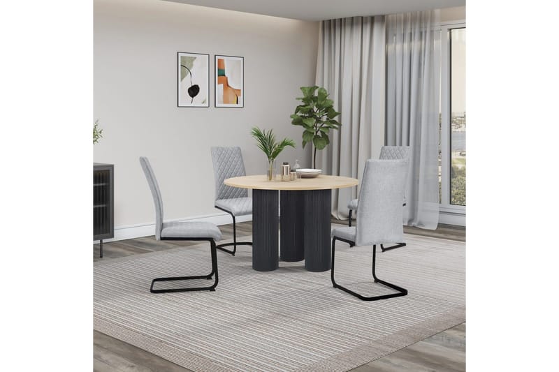 Valbourg Ruokatuoli - Harmaa - Huonekalut - Tuoli & nojatuoli - Ruokapöydän tuolit