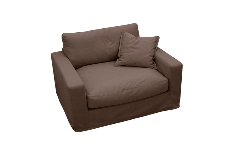 Valencia Extra Deep -nojatuoli irrotettavalla ja pestävällä verhoilulla - Tummanruskea - Huonekalut - Tuoli & nojatuoli - Nojatuoli & lepotuoli